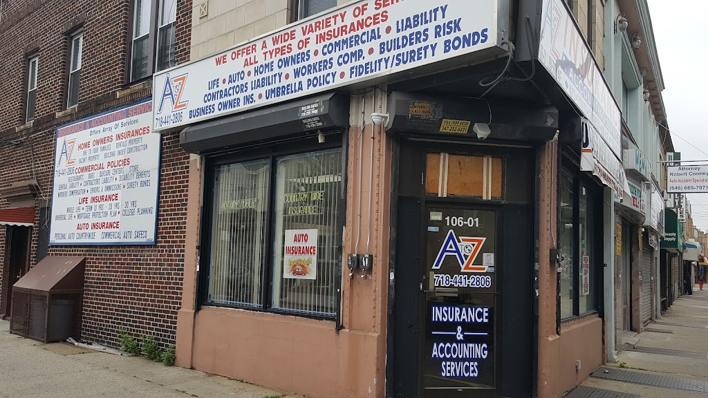 A to Z Insurance Services Inc | 106-1 Liberty Ave, Ozone Park, NY 11417, USA | Phone: (718) 441-2806