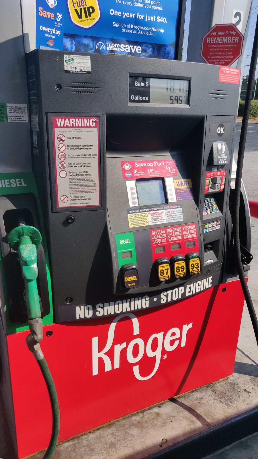 Kroger Fuel Center | 2425 Wesley Chapel Rd, Decatur, GA 30035, USA | Phone: (770) 808-2401
