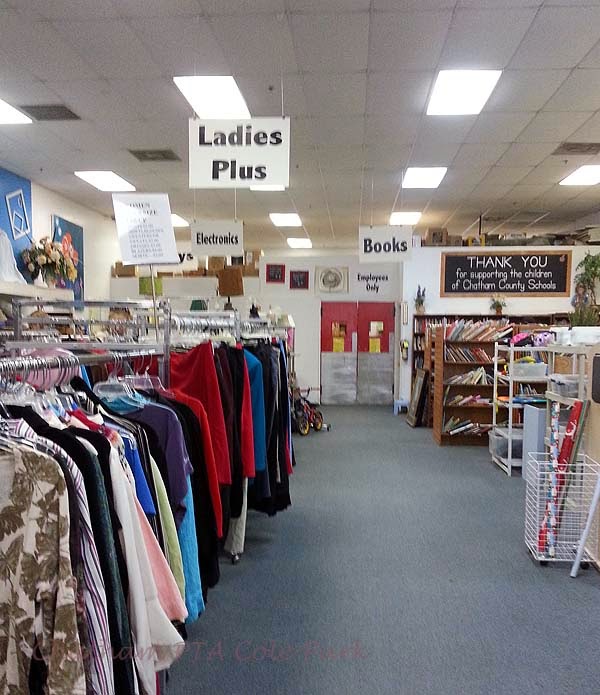 Chatham PTA Thrift Shop | 11500 US Hwy 15 501 N, Chapel Hill, NC 27517, USA | Phone: (919) 969-9457