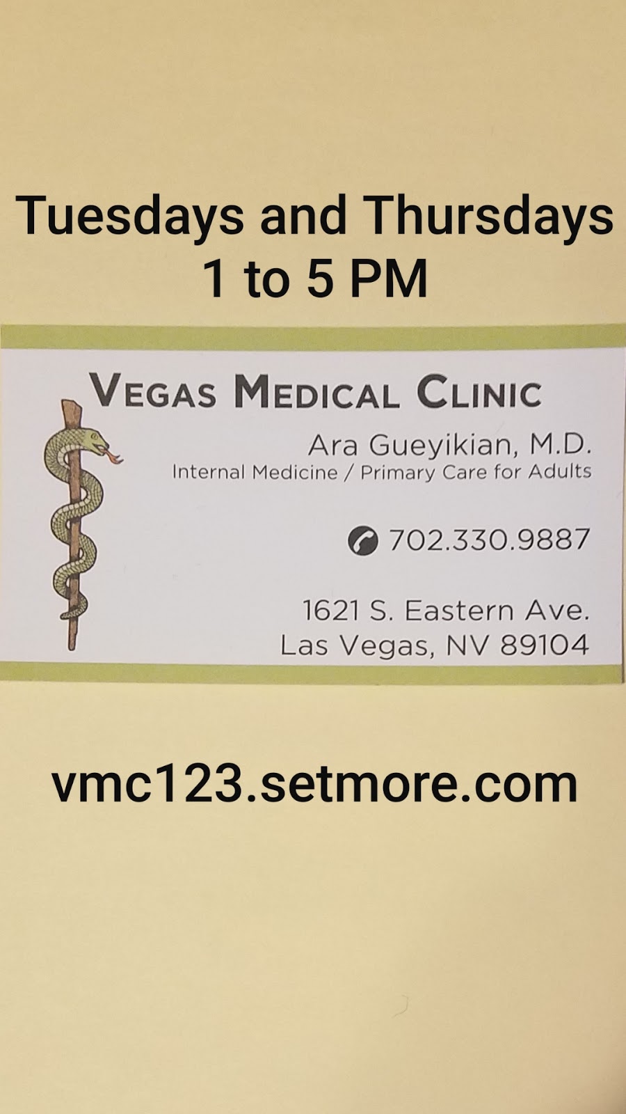 Vegas Medical Clinic | 1621 S Eastern Ave, Las Vegas, NV 89104, USA | Phone: (702) 330-9887