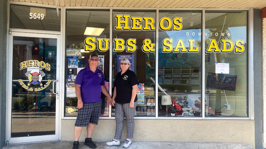 Heros Downtown Subs & Salads | 5649 Main St, New Port Richey, FL 34652, USA | Phone: (727) 203-3003