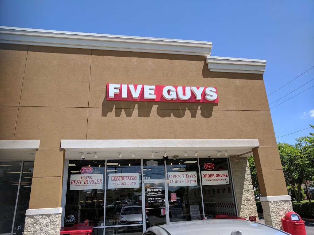 Five Guys | 1217 N Battlefield Blvd, Chesapeake, VA 23320, USA | Phone: (757) 382-0070