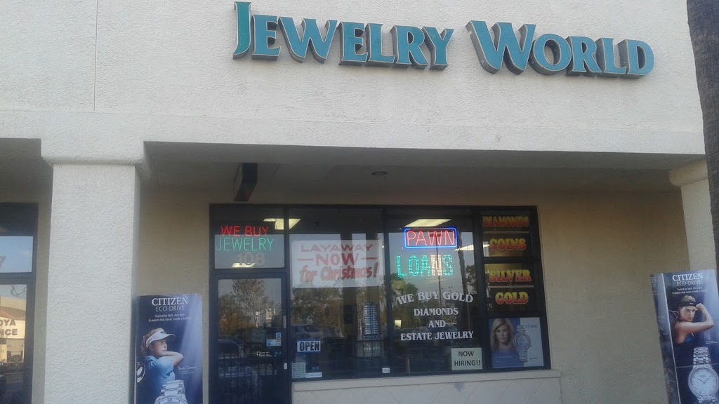 Jewelry World and Loan | 1112 W 6th St #108, Corona, CA 92882, USA | Phone: (951) 278-2042