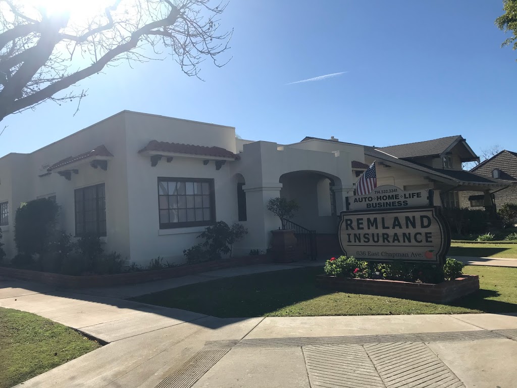 Remland Insurance Services | 636 E Chapman Ave, Orange, CA 92866, USA | Phone: (714) 532-3341