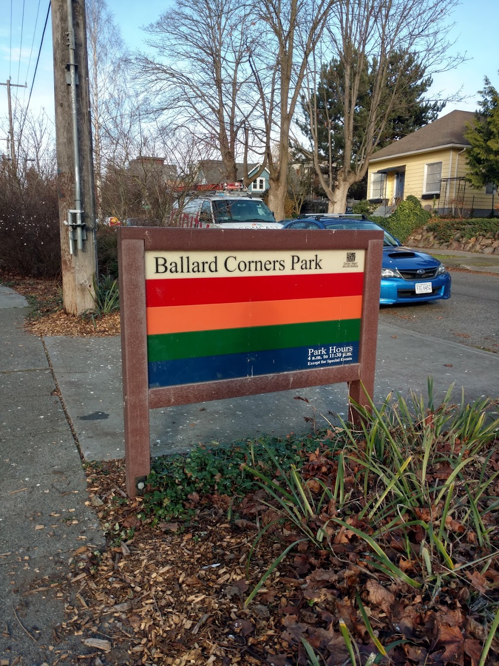 Ballard Corners Park | 1702 NW 62nd St, Seattle, WA 98107, USA | Phone: (206) 684-4075