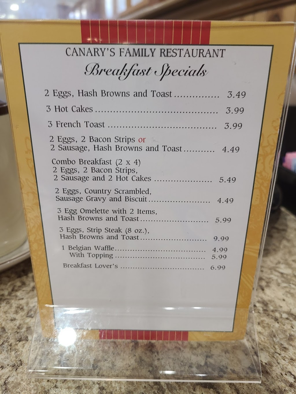 Canary's Family Restaurant 28981 Lorain Rd, North Olmsted, OH 44070