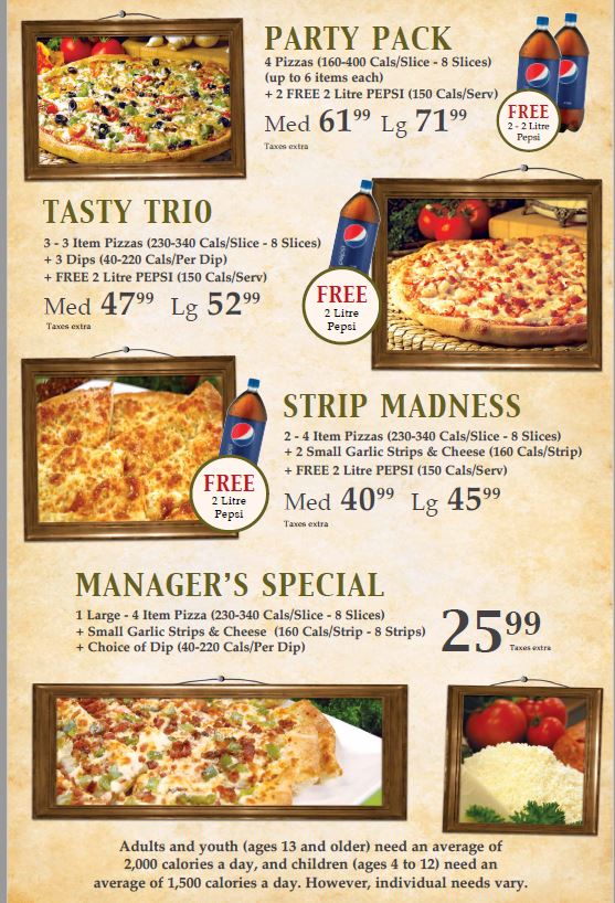 Godfathers Pizza - Harrow | 110 King St W, Harrow, ON N0R 1G0, Canada | Phone: (519) 738-9833