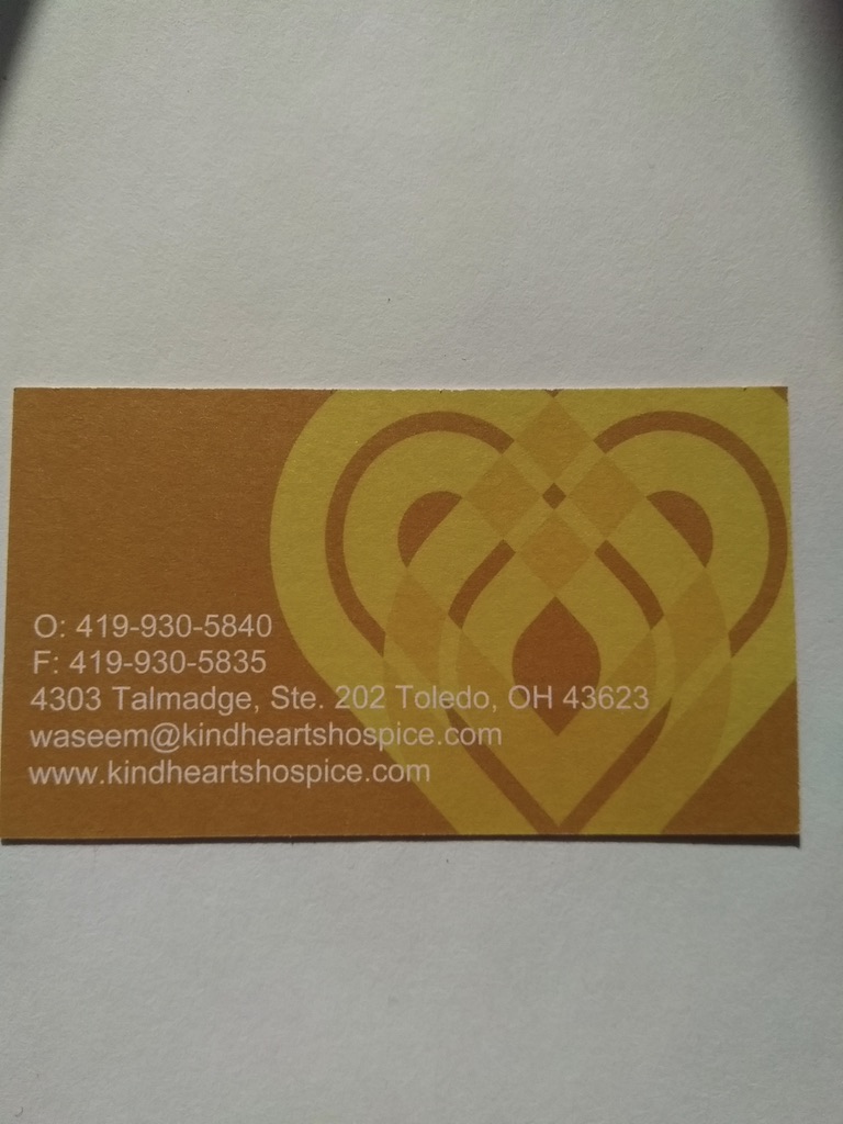 Kind Hearts Hospice | 4303 Talmadge Rd #202, Toledo, OH 43623, USA | Phone: (419) 930-5840