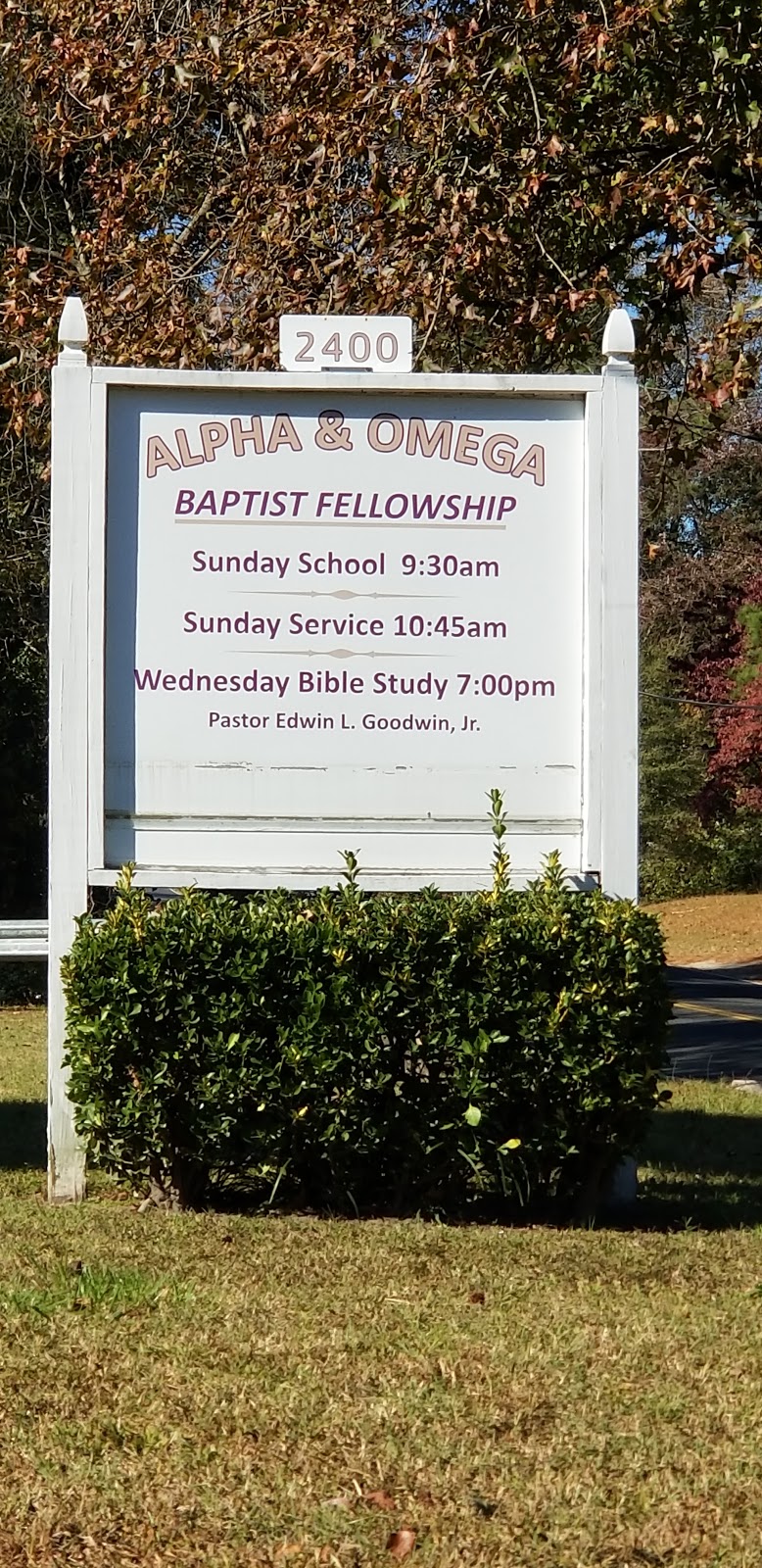 Alpha & Omega Baptist Fellowship | 2400 Gilmerton Rd, Chesapeake, VA 23323, USA | Phone: (757) 558-4064