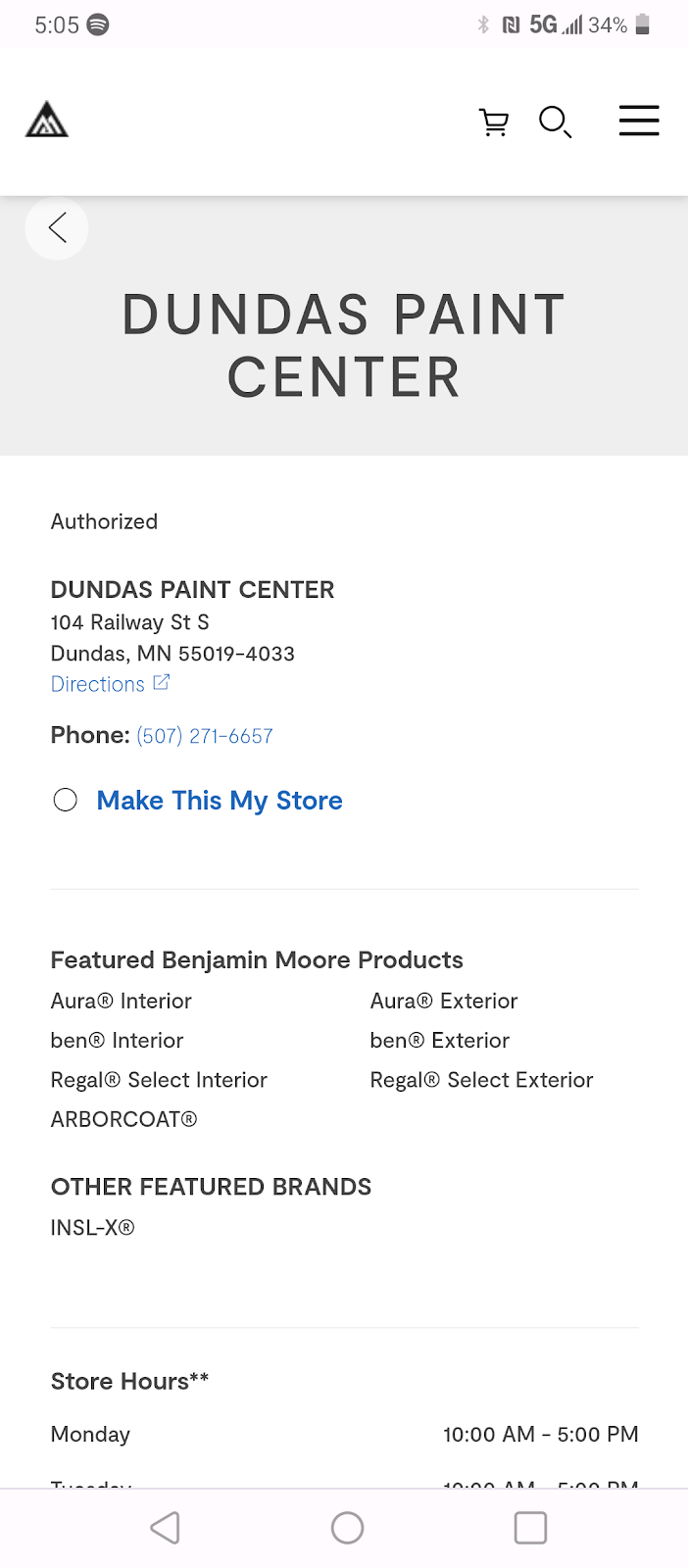 Dundas Paint Center | 104 Railway St S, Dundas, MN 55019, USA | Phone: (507) 645-5572