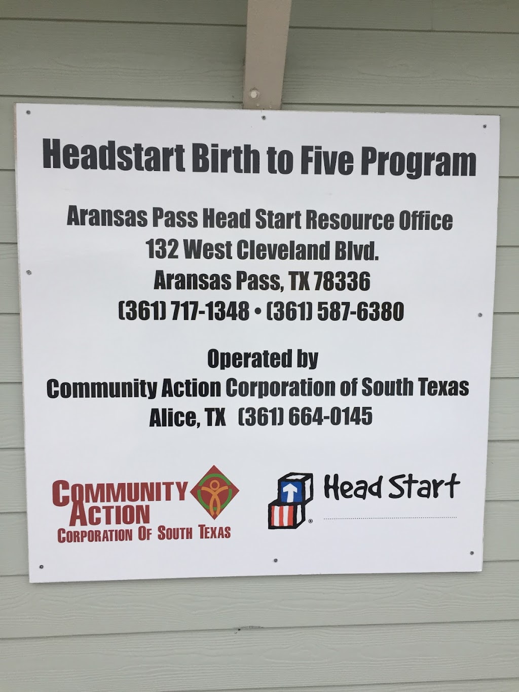 Head Start | 609 N Commercial St, Aransas Pass, TX 78336, USA | Phone: (361) 758-6127