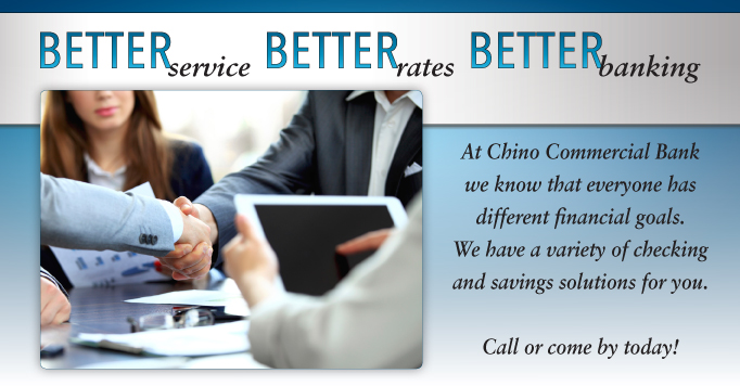 Chino Commercial Bank | 14245 Pipeline Ave, Chino, CA 91710, USA | Phone: (909) 393-8880