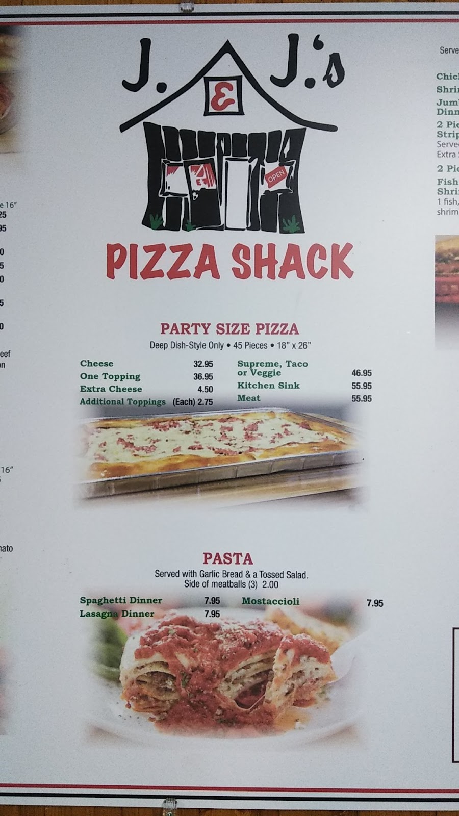 J & Js Pizza Shack | 3146 Central Ave, Lake Station, IN 46405, USA | Phone: (219) 962-1666