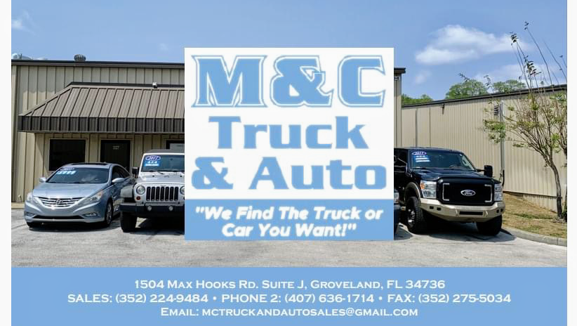 M&C Truck and Auto Sales | 1504 Max Hooks Rd A, Groveland, FL 34736, USA | Phone: (352) 224-9484