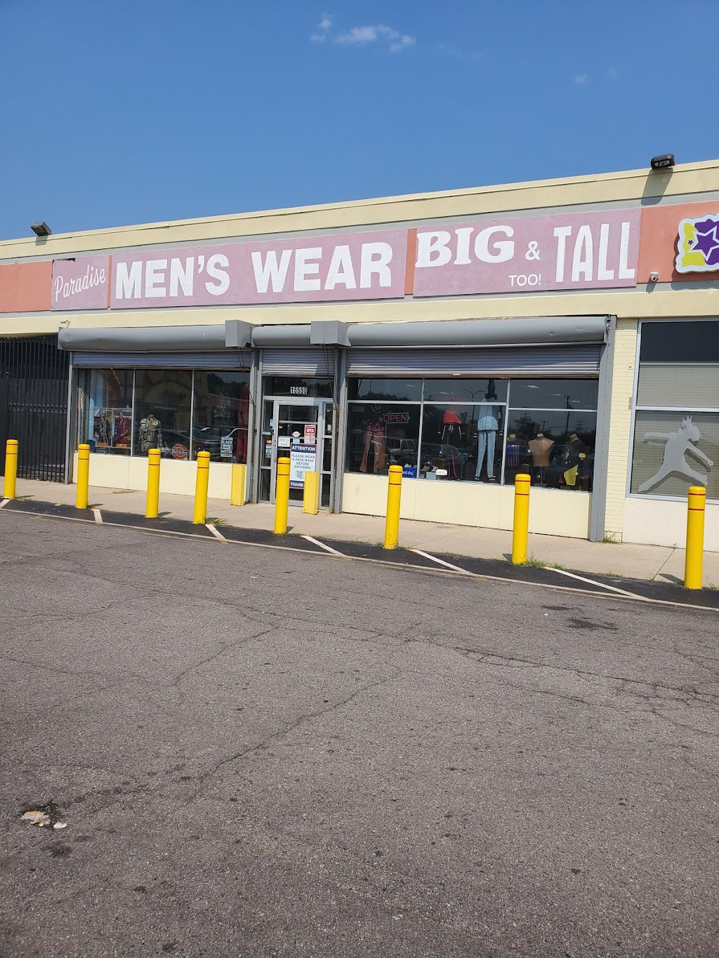 Paradise Mens Wear | 15580 Joy Rd, Detroit, MI 48228, USA | Phone: (313) 493-1092