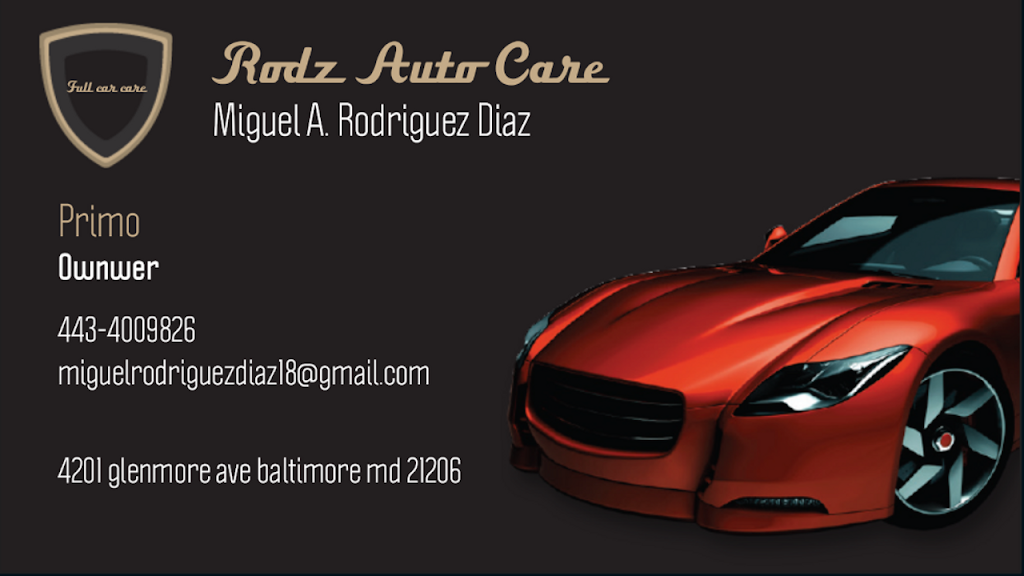 Rodz Auto care | 4301 Glenmore Ave Apart 2, Baltimore, MD 21206, USA | Phone: (443) 400-9826