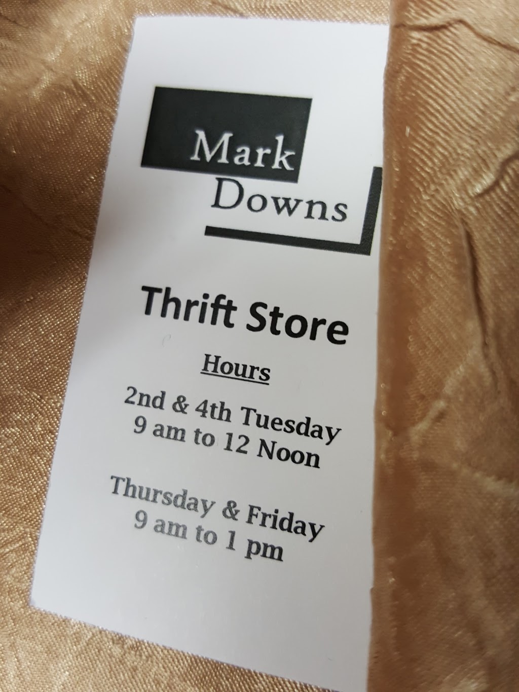 Mark Downs Thrift Store (In Back) | 322 N Horne, Mesa, AZ 85203, USA | Phone: (480) 964-5820