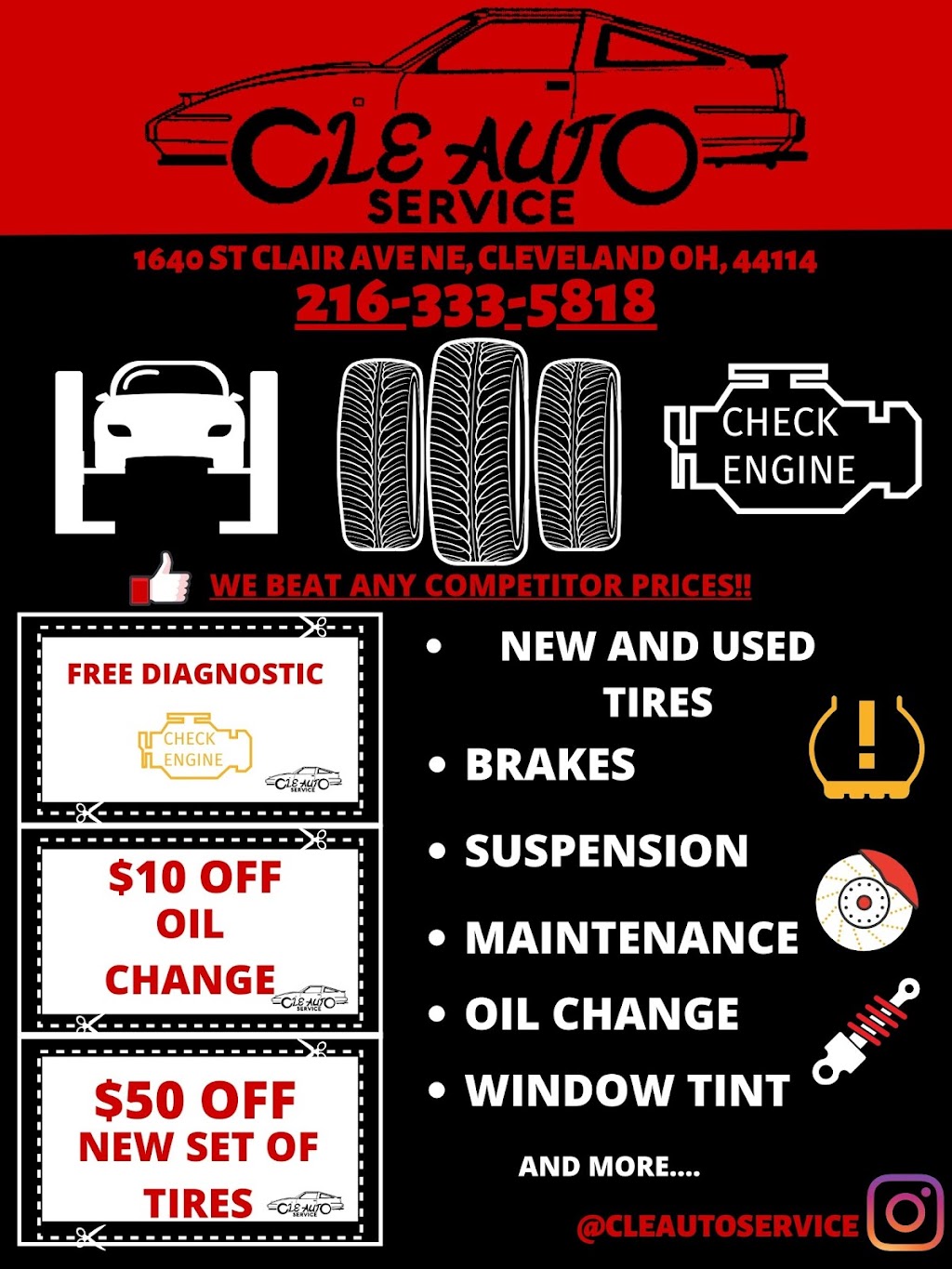 CLE Auto Service | 1640 St Clair Ave NE, Cleveland, OH 44114, USA | Phone: (216) 333-5818