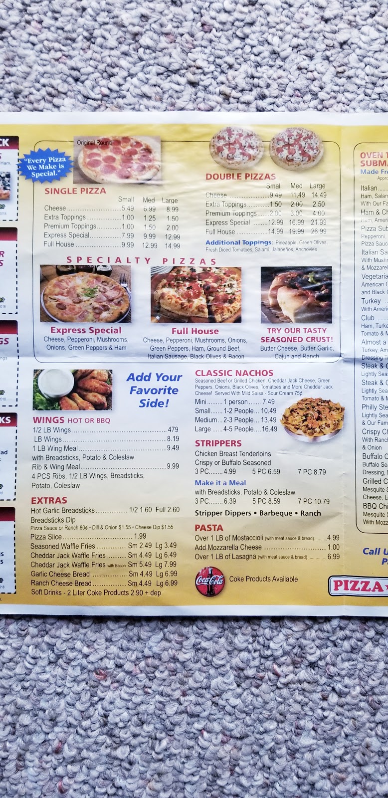 Pizza Express | 3837 Elizabeth Lake Rd, Waterford Twp, MI 48328, USA | Phone: (248) 681-7222
