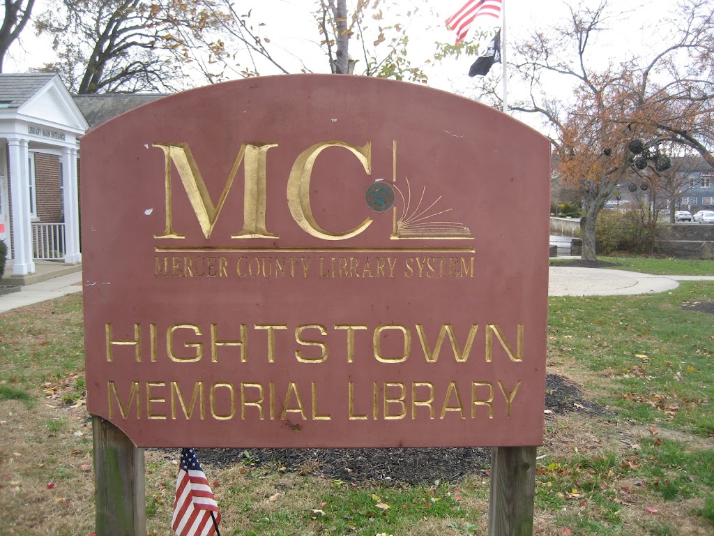 Mercer County Library: Hightstown Memorial Branch | 114 Franklin St, Hightstown, NJ 08520, USA | Phone: (609) 448-1474