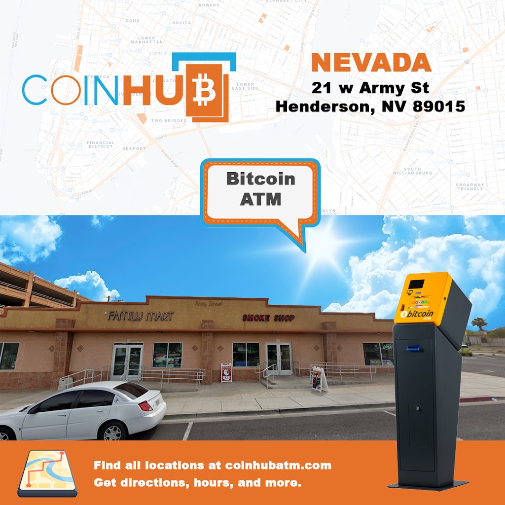 Las Vegas Bitcoin ATM - Coinhub | 21 W Army St, Henderson, NV 89015, USA | Phone: (702) 900-2037