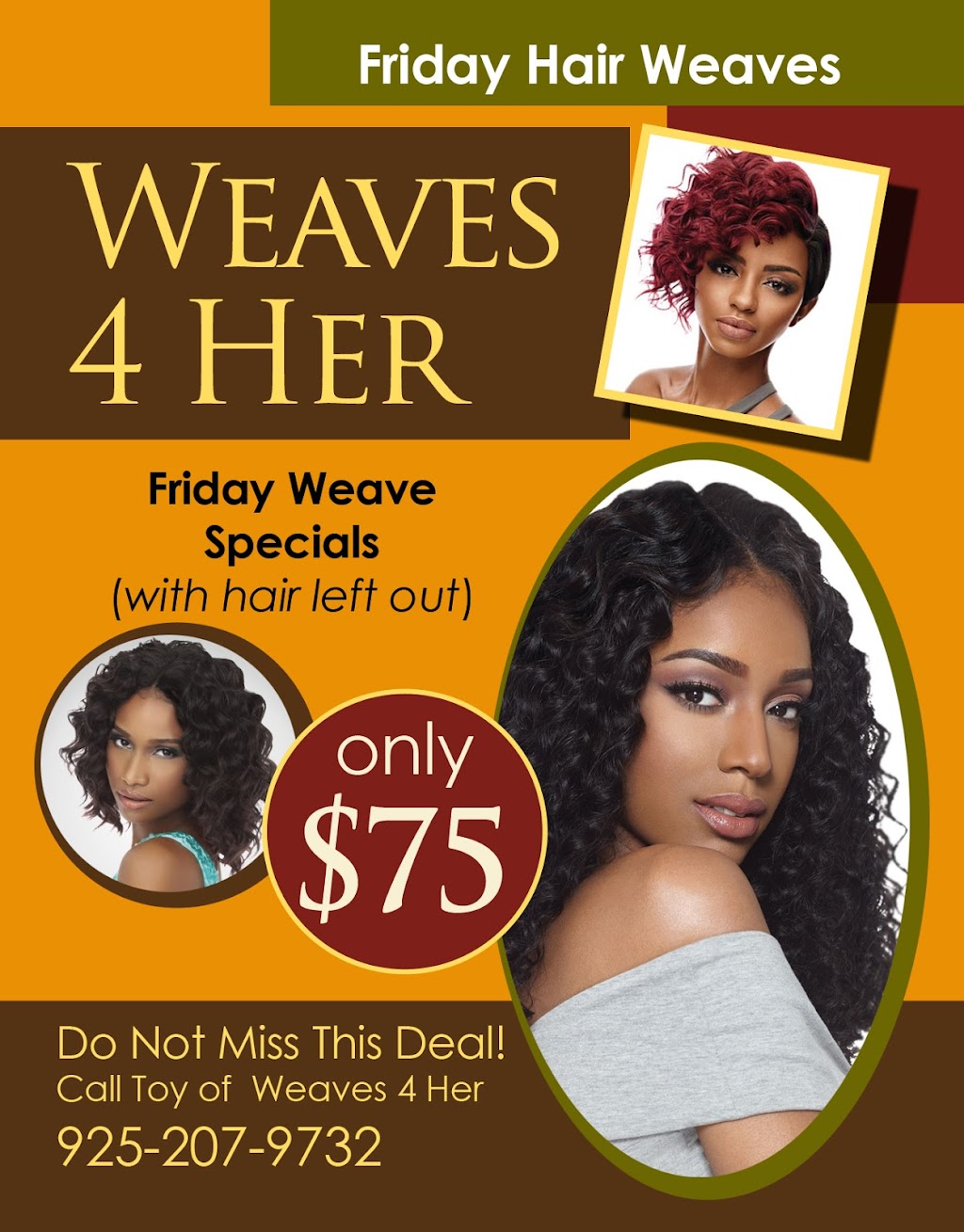 Weaves 4 Her | 2 Avila Pl, Antioch, CA 94509, USA | Phone: (925) 207-9732