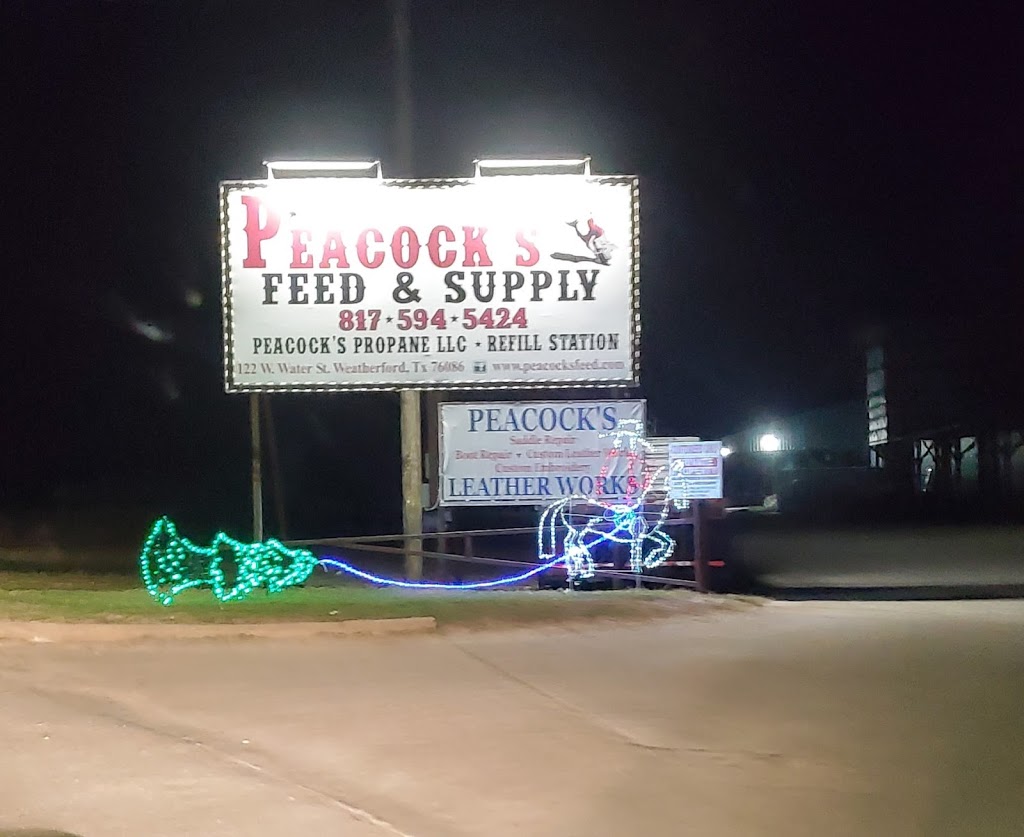 Peacocks Feed / Boutique & Gifts / Propane Refill Station | 122 W Water St, Weatherford, TX 76086, USA | Phone: (817) 594-5424