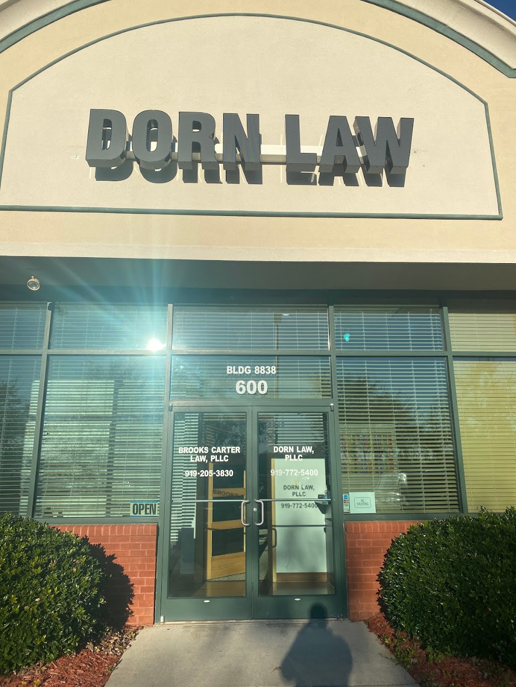 Dorn Law, PLLC | 8838 US-70 BUS STE 600, Clayton, NC 27520, USA | Phone: (919) 772-5400