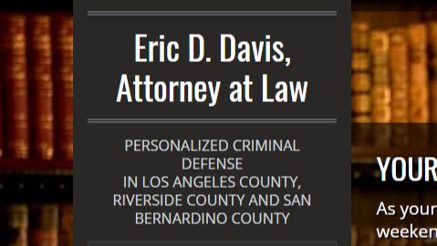 Eric D. Davis Attorney at Law | 20955 Pathfinder Rd #100, Diamond Bar, CA 91765, USA | Phone: (909) 861-8075