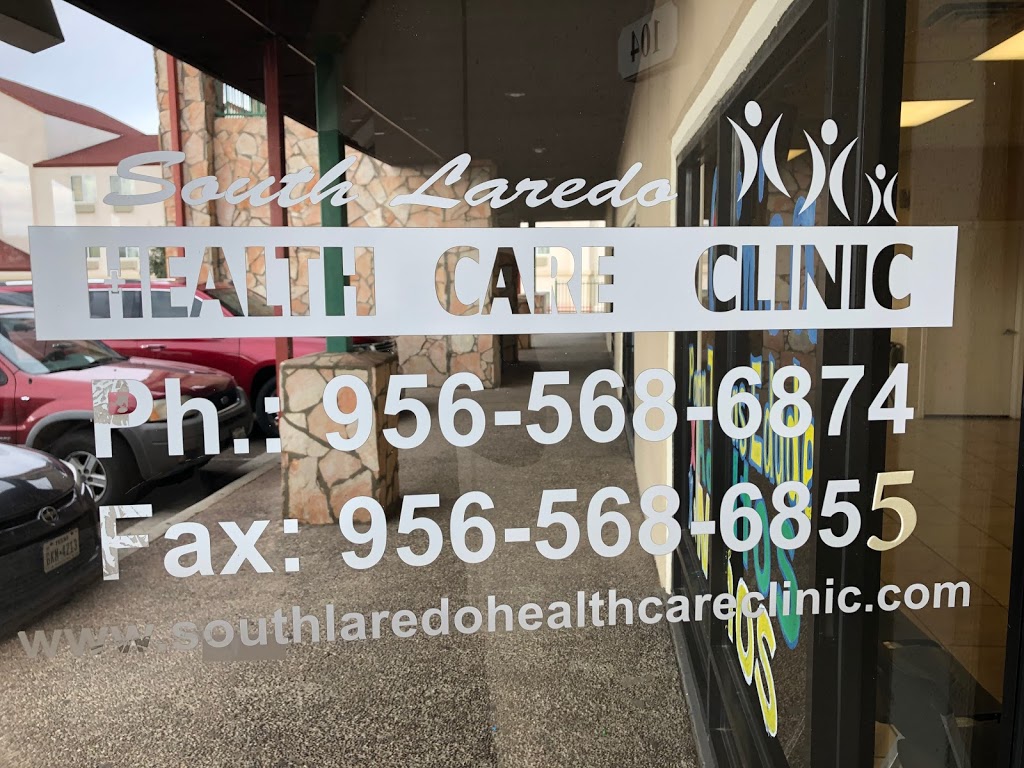 South Laredo Health Care Clinic | 2110 Lomas Del Sur Boulevard #103, Laredo, TX 78046, USA | Phone: (956) 568-6874