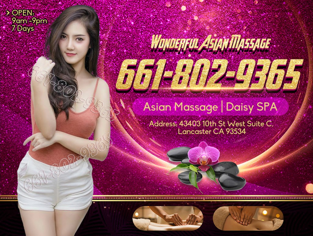 Daisy Asian Massage | 43403 10th St W c, Lancaster, CA 93534, USA | Phone: (661) 802-9365