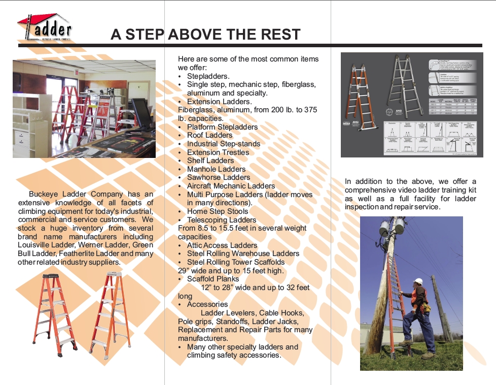 Buckeye Ladder Co | 5021 W 161st St, Cleveland, OH 44142, USA | Phone: (216) 362-1277