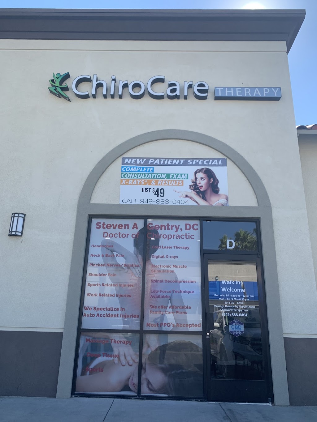 ChiroCare Therapy | 30486 Avenida de las Banderas #D, Rancho Santa Margarita, CA 92688, USA | Phone: (949) 888-0404