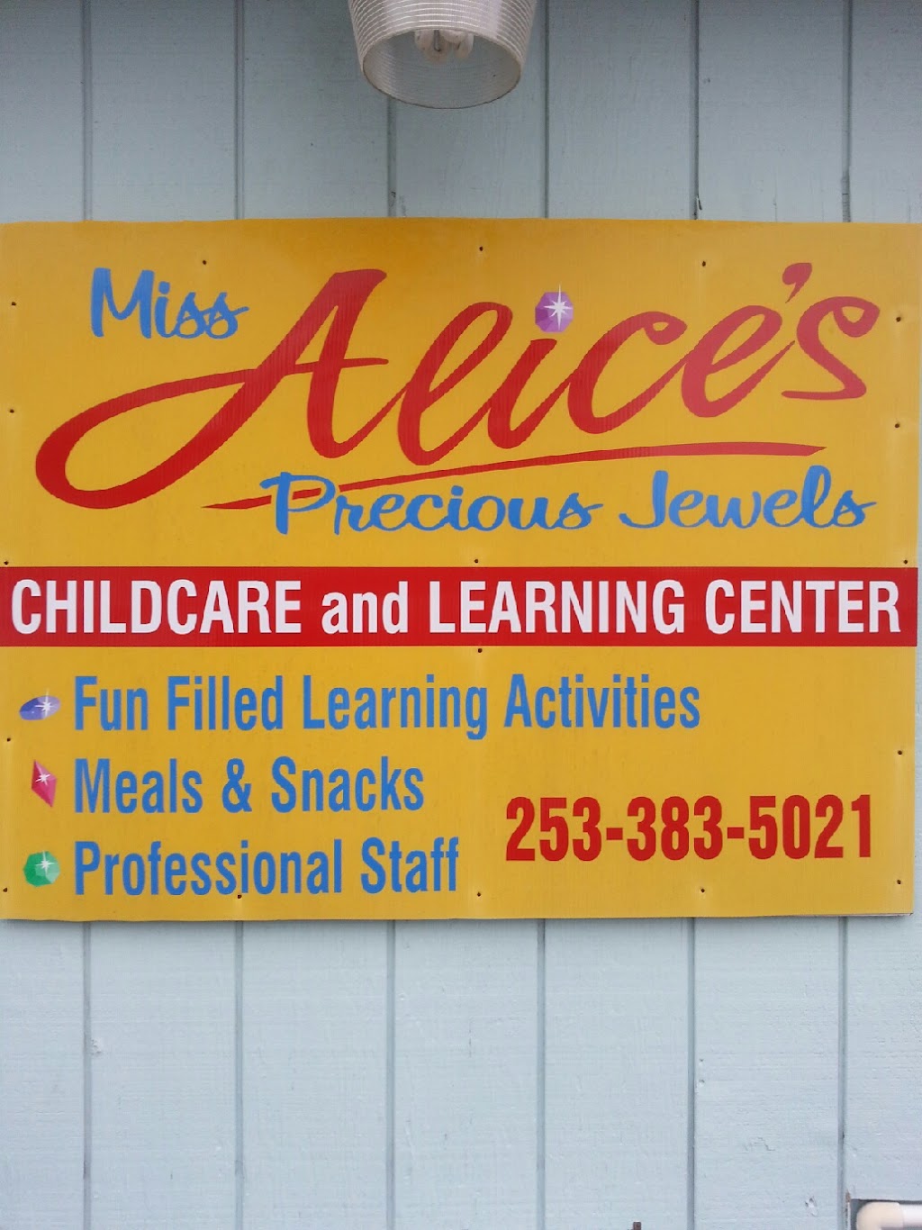 Alices Precious Jewels Child Care & Preschool | 3706 S Manitou Way, Tacoma, WA 98409 | Phone: (253) 383-5021