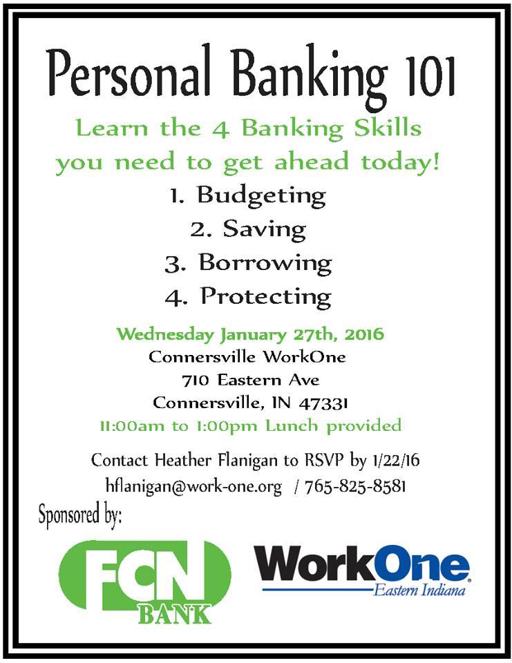 FCN Bank | 105 W 3rd St, Connersville, IN 47331, USA | Phone: (765) 825-7251