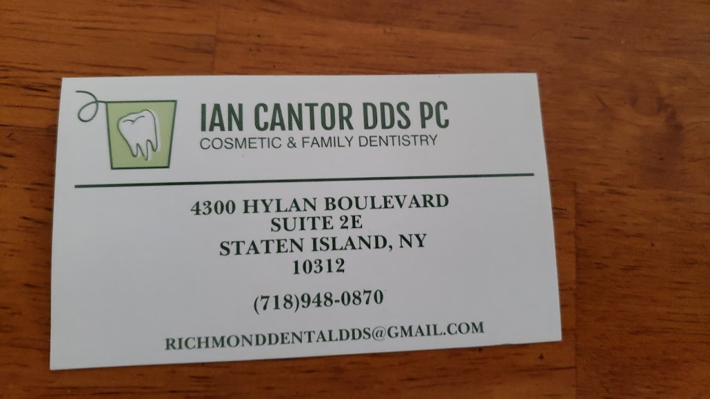IAN CANTOR, DDS | 4300 Hylan Blvd, Staten Island, NY 10312, USA | Phone: (718) 948-0870