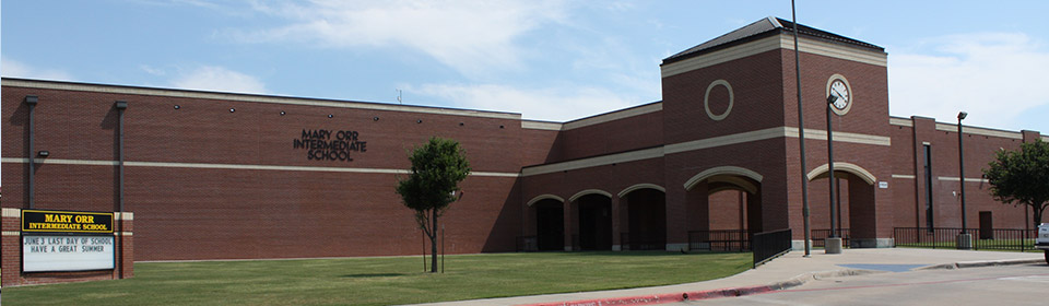 Mary Orr Intermediate School | 2900 E Broad St, Mansfield, TX 76063 | Phone: (817) 299-2600