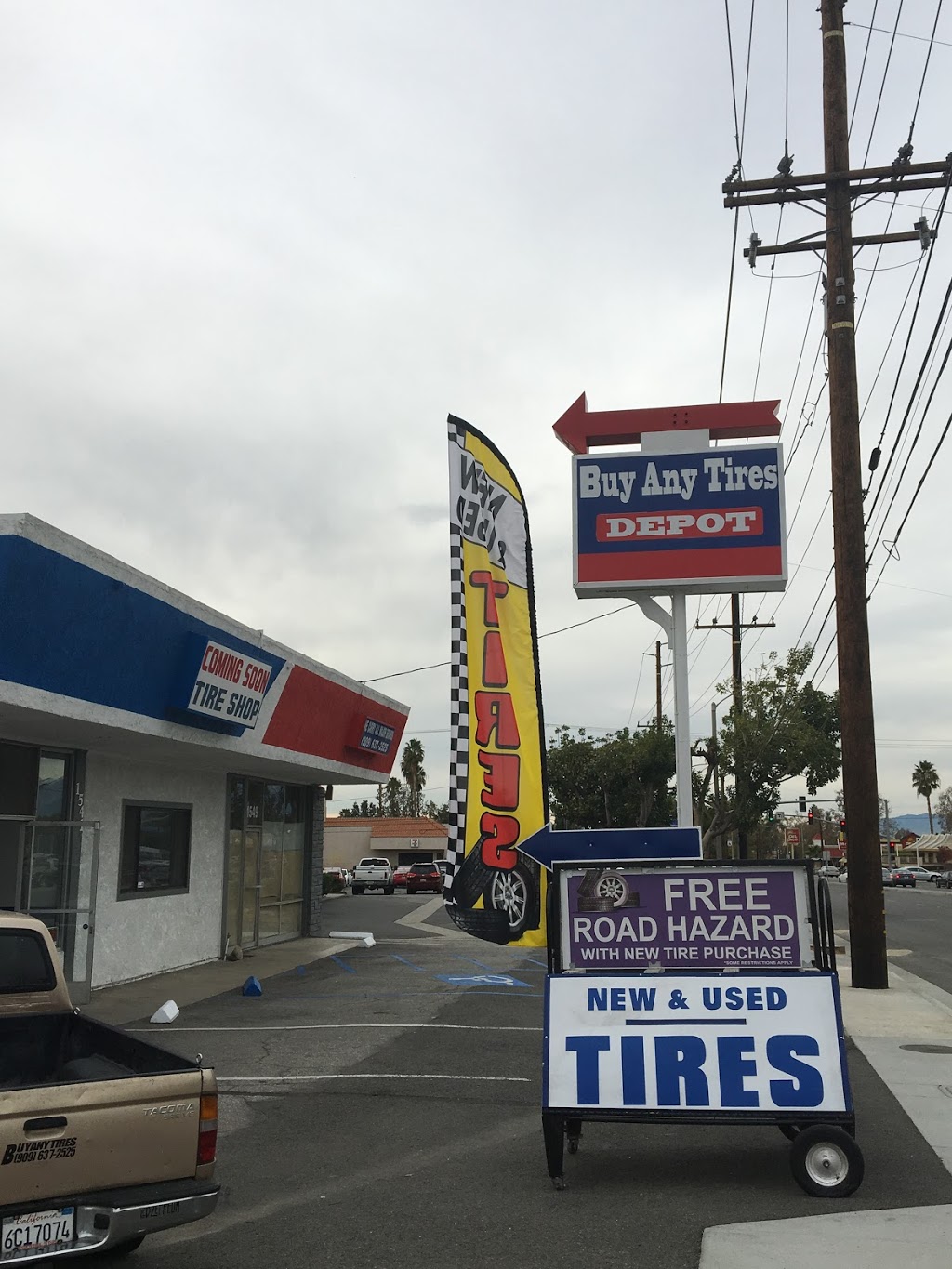 Buy Any Tires Depot | 1541 W Redlands Blvd, Redlands, CA 92373, USA | Phone: (909) 637-2525