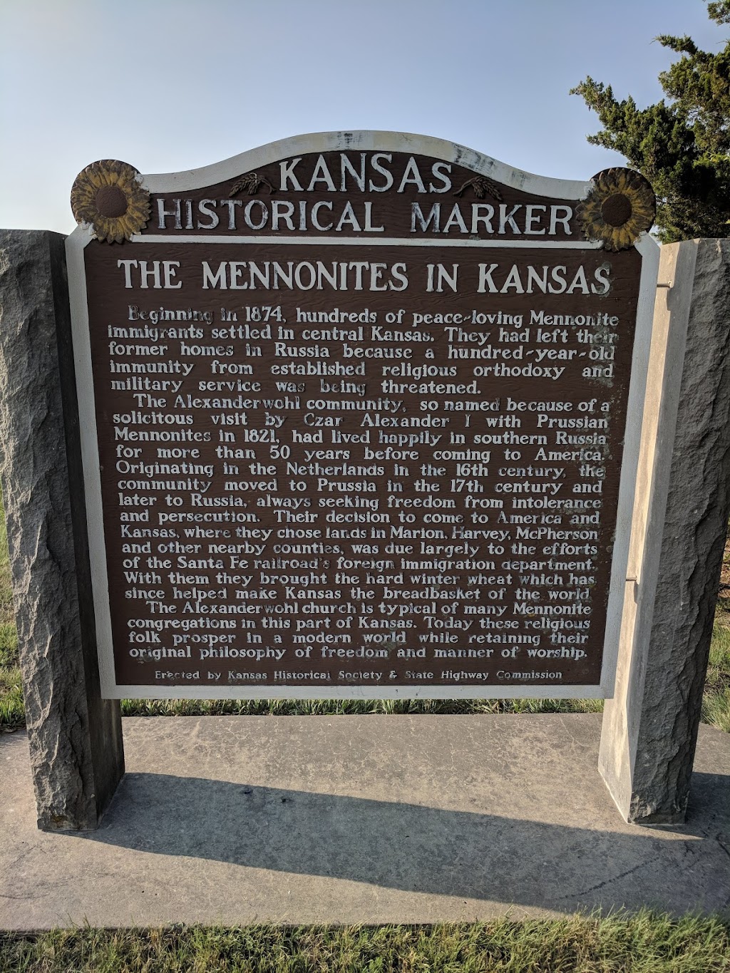 Alexanderwohl Mennonite Church | 1304 K, KS-15, Goessel, KS 67053, USA | Phone: (620) 367-8192