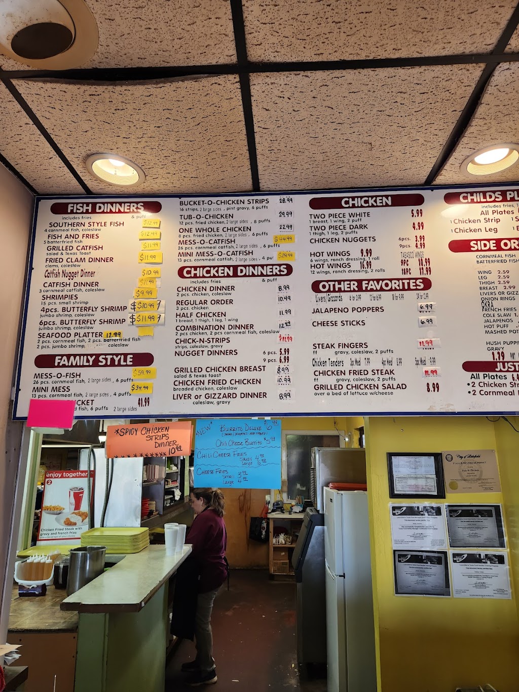 Fish N Chicken | 1909 Hall Ave, Littlefield, TX 79339, USA | Phone: (806) 385-6000