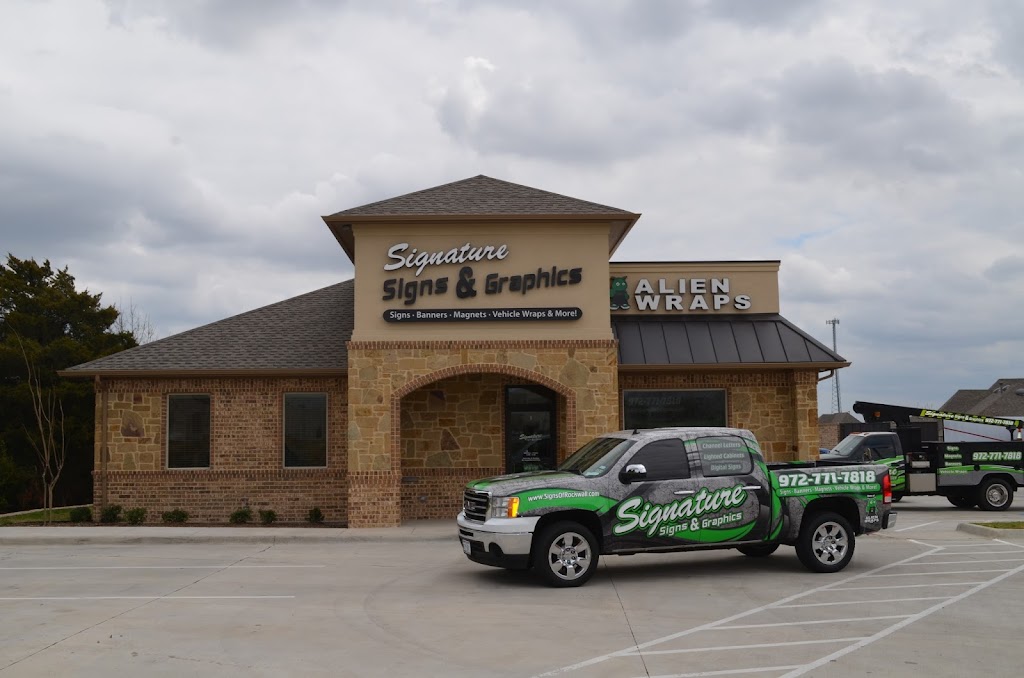 Signature Signs & Graphics | 880 E Ralph Hall Pkwy, Rockwall, TX 75032, USA | Phone: (972) 771-7818