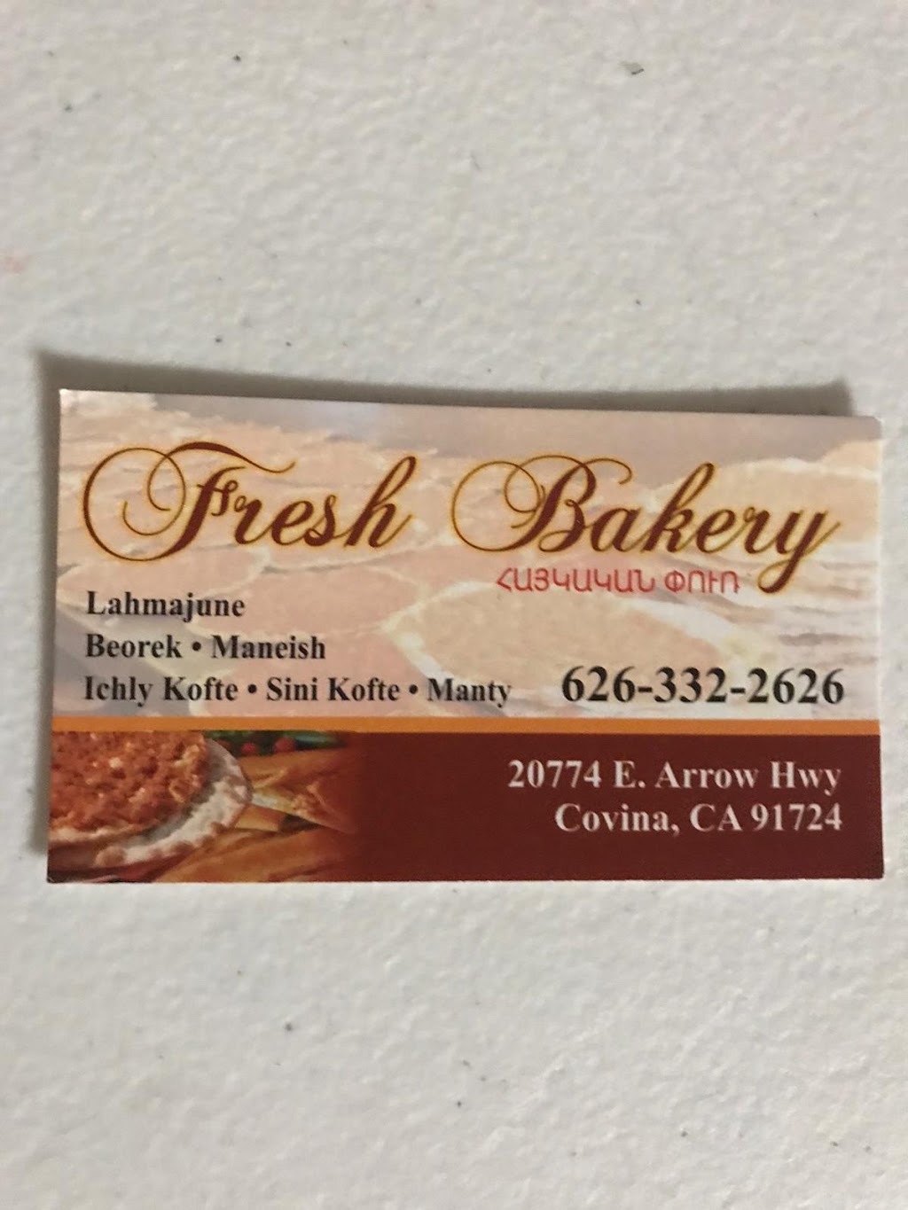 Fresh Bakery | 20774 E Arrow Hwy, Covina, CA 91724, USA | Phone: (626) 332-2626