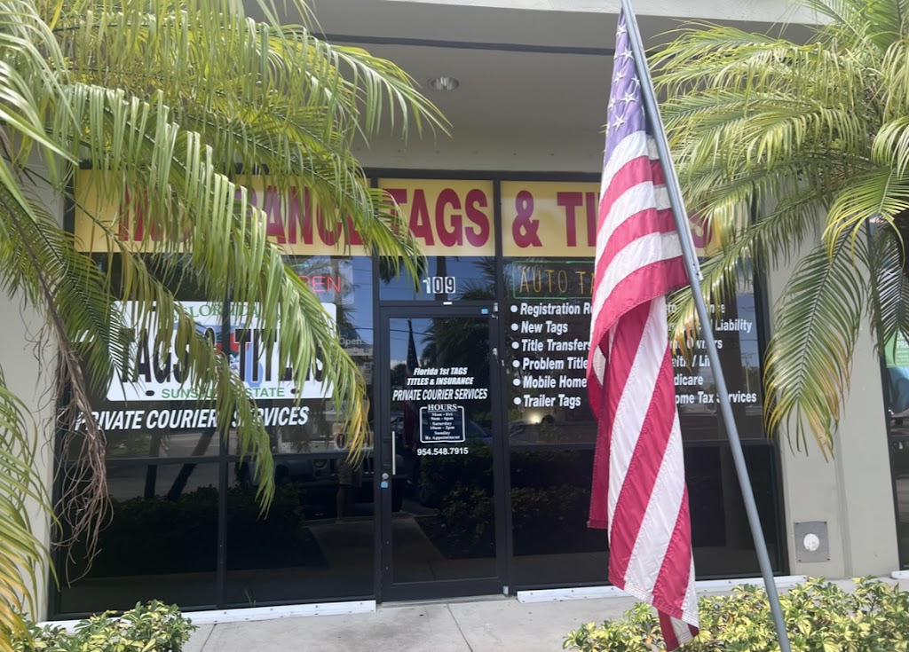 Florida 1st Tags Titles & Insurance Davie | 4343 S State Rd 7 ste 109, Davie, FL 33314, USA | Phone: (954) 368-5598