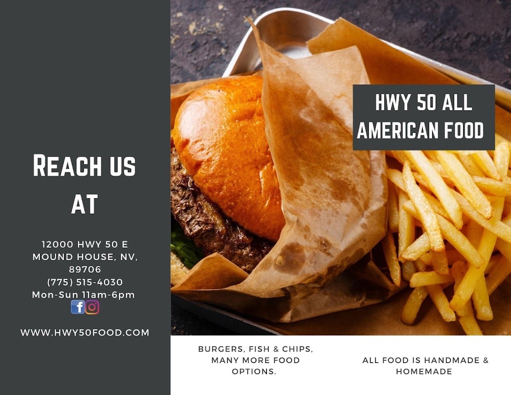 Hwy 50 All American Food | 12000 US-50, Mound House, NV 89706, USA | Phone: (775) 515-4030