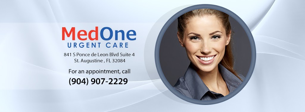 MedOne Urgent Care at St. Augustine | 841 S Ponce De Leon Blvd Suite 4, St. Augustine, FL 32084, USA | Phone: (904) 907-2229