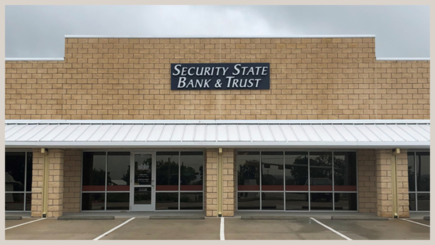 Security State Bank & Trust | 15050 W State Hwy 29, Liberty Hill, TX 78642, USA | Phone: (737) 234-6080