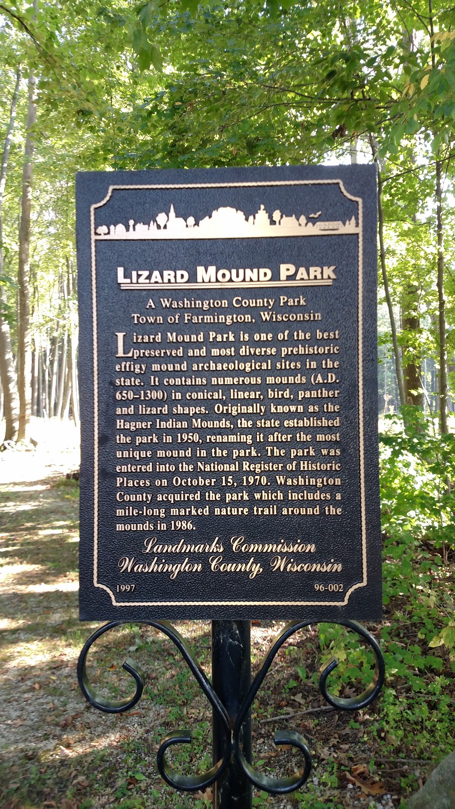 Lizard Mound State Park | 2121 Co Hwy A, West Bend, WI 53090, USA | Phone: (262) 335-4445