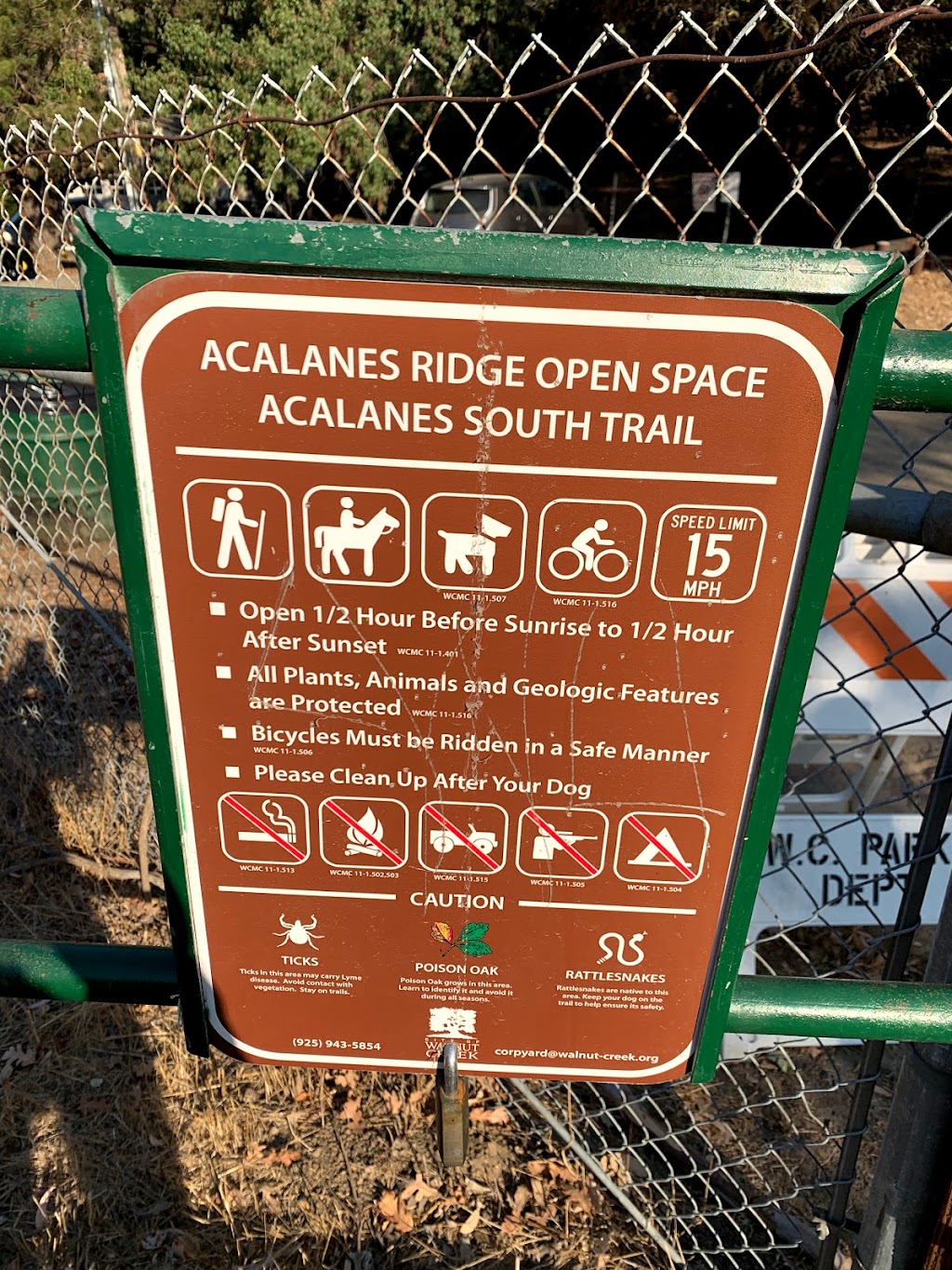 Acalanes Ridge Open Space Acalanes South Trail | 1215 Bacon Way, Lafayette, CA 94549, USA | Phone: (925) 943-8554