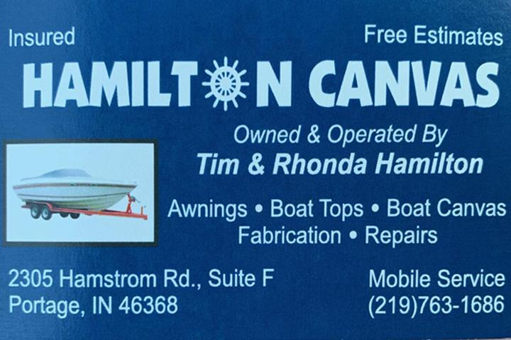 Hamilton Canvas | 2305 Hamstrom Rd suite f, Portage, IN 46368, USA | Phone: (219) 763-1686