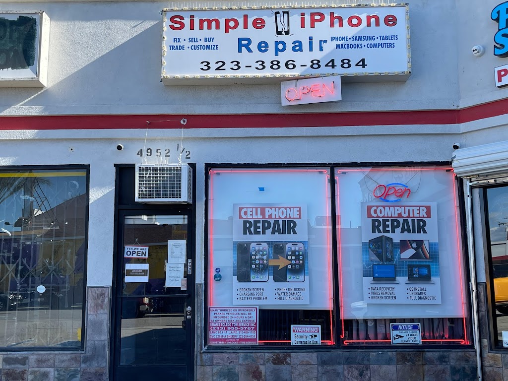 Simple iPhone Repair | 4952 1/2 Whittier Blvd, East Los Angeles, CA 90022, USA | Phone: (323) 386-8484